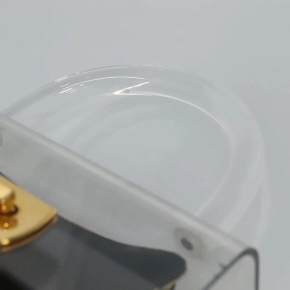 Salvatore Ferragamo Gancini Hand Bag plastic Clear Auth 79216 - Picture 9 of 14